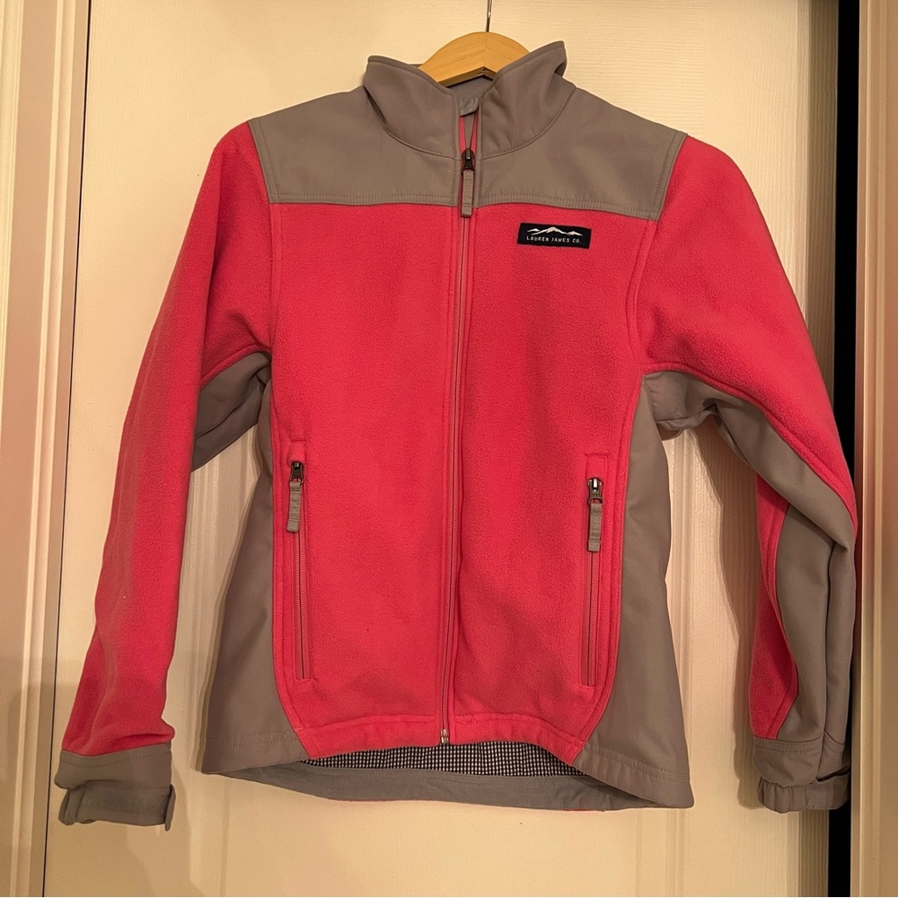 Lauren James Pink Preppy Fleece